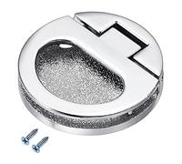 sourcing map Ras Tracción Anillo Manija 43,5x7mm, 3 Piezas Plano Cajón Puerta Tirador, Plateado Tono