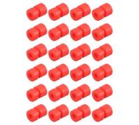 sourcing map RC Anti Vibración Goma Bolas para RC F4 F7 Vuelo Control M2x6.6mm Golpe Absorción Bolas (Rojo), Paquete de 24