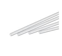 sourcing map Redondo Sólido Aluminio Varilla 3mm Diámetro 200mm Longitud Torno Barra Almacenamiento para DIY Artesanía Paquete de 6