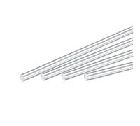 sourcing map Redondo Sólido Aluminio Varilla 4mm Diámetro 250mm Longitud Torno Barra Almacenamiento para DIY Artesanía Paquete de 4