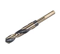 sourcing map Reducido Vástago Taladros Helicoidales 16.5mm Alta Velocidad Acero 4341 con 10mm Vástago 1 Pcs