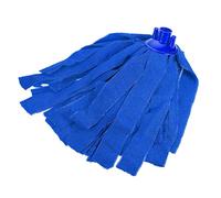 sourcing map Reemplazo de cabezales de trapeador de tela de microfibra de 31 cm de longitud para almohadillas de limpieza de piso de trapeador húmedo/seco, azul