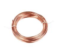 sourcing map Refrigeración Tubería 3mm OD x 2mm ID x 19.5 Pies Longitud Cobre Tubería Bobina