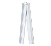 sourcing map Regla recta plegable de 12 pulgadas, transportador de aleación de aluminio SAE, regla de ángulo plegable, herramienta de medición geométrica con línea de ángulo para arquitectos, artistas