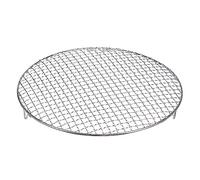 sourcing map Rejilla de Cocción Redonda, Parrilla de Red de Alambre Cruzado de Acero Inoxidable 13", Rejilla de Enfriamiento, Parrilla para Hornear con Patas, Rejilla para Cocinar Barbacoa