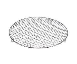 sourcing map Rejilla de Cocción Redonda, Parrilla de Red de Alambre Cruzado de Acero Inoxidable 13", Rejilla de Enfriamiento, Parrilla para Hornear con Patas, Rejilla para Cocinar Barbacoa