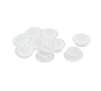 sourcing map Rejilla de ventilación de aire para armario de zapatos de plástico malla redonda agujero cubierta de 30mm de diám. 10pcs