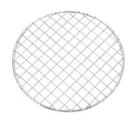 sourcing map Rejilla redonda de acero inoxidable de 7.5 pulgadas de diámetro, parrilla de alambre cruzado para cocinar, hornear, freidora, color plateado