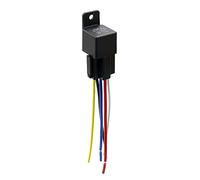 sourcing map Relé Automotriz Spdt De 5 Pines 5 Cables DC 48V 40A Con Enchufe Del Zócalo