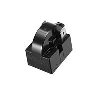 Sourcing map - Relé de arranque de refrigerador de 2 pines de 33 ohmios para compresor, color negro