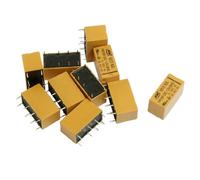 sourcing map Relé de Potencia de Propósito General PCB de 8 Clavijas DPDT - Bobina DE 12v - HK19F - 10 Piezas