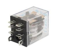 sourcing map Relé de Propósito General 8 clavija JQX-13F DC 12V tipo PCB DPDT de bobina