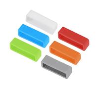 sourcing map Reloj Banda Correa, Goma Sustitución Sujeción Anillos Silicona Reloj Soporte Retenedores para 24mm Ancho Reloj Banda Mezcla Color 6uds