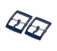 sourcing map Reloj Correa Cierre Reemplazo Plástico Hebilla para 16mm Ancho Reloj Correas Oscuro Azul 2uds