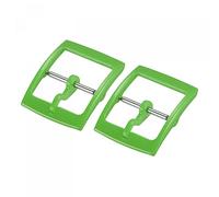 sourcing map Reloj Correa Cierre Reemplazo Plástico Hebilla para 16mm Ancho Reloj Correas Verde 2 Piezas