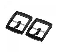 sourcing map Reloj Correa Cierre Reemplazo Plástico Hebilla para 20mm Ancho Reloj Correas Negro 2 Piezas