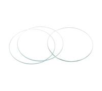 sourcing map Reloj de Cristal, 6x Lentes de Reloj Cristal de Zafiro Redonda Plana, 40 mm de Diámetro 1,1 mm de Espesor, Piezas de Repuesto para la Reparación de Relojero, Claro