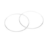 sourcing map Reloj de cristal con lente de cristal biselado, plano, redondo, ultra transparente, esfera de cristal, espejo de repuesto para relojero, transparente, 25.5mm x 1.2mm