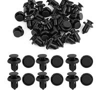 sourcing map Remache Paragolpes Guardabarros Negro 25Pcs Push Para Auto