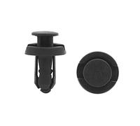 sourcing map 50Pcs Negro Remaches De Chapa Maletero Panel Capó 18mm Grapas 1cm Agujero Clips De Sujeción para Grapas Puerta