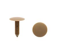 sourcing map 50Uds paragolpes Puerta De Coche Marrón Defensa Remaches De Plástico Grapa Clip 7mm X 7mm