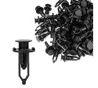 sourcing map 100Pcs 18mm Remache De Guardabarros Parachoques Capó 28mm Grapa 9mm Agujero Clips De Sujeción para Grapas Puerta