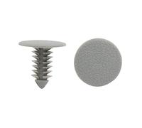sourcing map 100Pcs Gris Remaches De paragolpes Puerta Panel Molduras Grapas Coche 8mm Agujero
