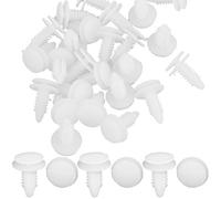 sourcing map Remaches para Faldillas Puerta 25Pcs Nylon Auto Sujeción Firme