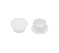 sourcing map Repisa Clavija Orificio Tapones 12mm Diámetro Blanco Plástico Tubo Cubierta para Clavo Gabinete Botón Soporte Armario Estantería Libros Ajustable Estante Armario, 50uds