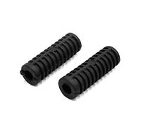 sourcing map 2uds Reposapiés Antideslizante Goma Pedal de Arranque para la Motocicleta Caucho Negro