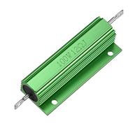 sourcing map Resistencia de caja de aluminio 100W 12 Ohm bobinado verde para convertidor de reemplazo de LED 100W 12RJ