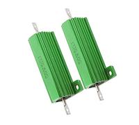 sourcing map Resistencias de bobinado de alambre 2 chasis montado 50W 5 Ohm caja de aluminio