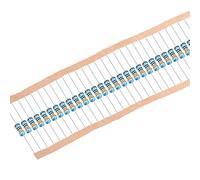 sourcing map Resistencias de película metálica de 50 pcs 330 ohm 0.5W 1/2W 1% de Tolerancia 5 bandas de color