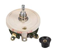 sourcing map Resistor De Reostato Variable Con Potenciómetro De Cerámica Bobinado De 50W A 500R Ohmios Con Perilla