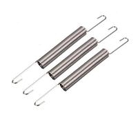 sourcing map Resorte de extensión - 1 mm de diámetro del alambre, 10 mm de diámetro exterior, 120 mm de longitud libre Resorte de acero Pequeño resorte de tensión de doble gancho 3 piezas