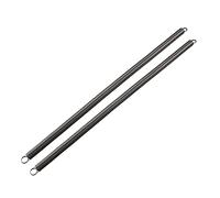 sourcing map Resorte de extensión: diámetro del alambre de 0,8 mm, diámetro exterior de 10 mm, resorte de acero de longitud libre de 300 mm Resorte de tensión de doble gancho pequeño 2 piezas
