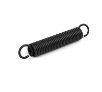 sourcing map Resorte de extensión: diámetro del alambre de 2,5 mm, diámetro exterior de 18 mm, resorte de acero de longitud libre de 115 mm Resorte de tensión de doble gancho pequeño
