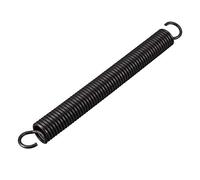 sourcing map Resorte de extensión: diámetro del alambre de 2,5 mm, diámetro exterior de 18 mm, resorte de acero de longitud libre de 180 mm Resorte de tensión de doble gancho pequeño