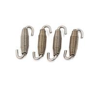 sourcing map Resorte Giratorio De Silenciador Tubo Escape 45x10mm Para Moto | Acero Inoxidable, 45Mm X 10Mm, Gancho Giratorio, Mayor Resistencia, Universal, Para Tubo De Escape