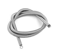 sourcing map Resortes de tensión de acero inoxidable 304 de 0,3 mm x 3 mm x 300 mm, tono plateado