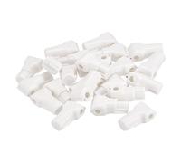 sourcing map Retail Store - Cerradura de gancho antirrobo para teléfono móvil, 6 mm, cierre magnético especial para estantes, gancho de clavija, color blanco, paquete de 50