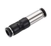 sourcing map Retención Válvula 8mm Interior Diámetro En Línea Aire Tubo Montaje Empuje para Conectar Neumático Rápido Conector para Vacío Aire Compresor Bomba Negro