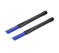 sourcing map Retráctil Tambor Cepillos Percusión Cepillo Nylon Palo Azul para Jazz Acústica Rock Banda Música Amante con Almacenamiento Bolsa 2uds