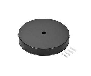 sourcing map Retro Luz Dosel Kit Pared Aplique Lámpara Placa Artefacto 120mm 4,7 Pulgadas Negro