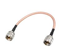 sourcing map RF Cable coaxial Alambre coaxial RG-142 Macho PL-259 UHF a Macho UHF PL-259 20cm