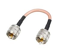 sourcing map RF Cable coaxial de Baja pérdida RG-142, Macho PL-259 UHF a Macho UHF PL-259