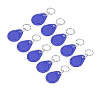 sourcing map RFID Llaveros UID 13.56MHz Regrabable Proximidad IC Tarjeta Sin Contacto Inteligente Ficha Etiqueta para Entrada Acceso Control Sistema, Azul 20 Paquetes