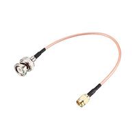 sourcing map RG316 - Cable coaxial con conectores BNC macho a SMA macho (50 ohmios, 0,2 m)