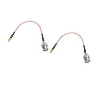 sourcing map RG316 Coaxiales Cables BNC Macho a MCX Macho Baja Pérdida RF Coaxial Cable 0.5 Pies 50 Ohm Naranja 2uds