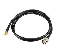 sourcing map RG58 Coaxial Cable con BNC Macho a SMA Macho Conectores 50 Ohm 3 Pies